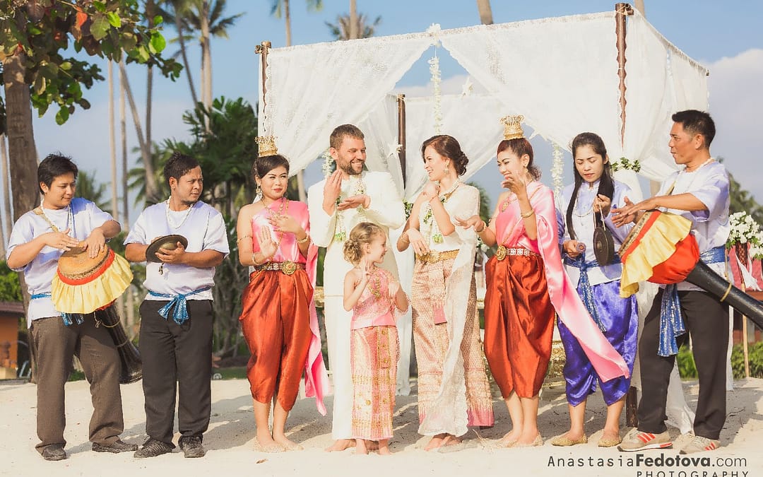 Cérémonie de mariage thaï à Samui