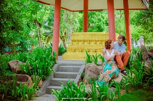 Fotosession auf dem Territorium des Tempels auf Koh Samui 2