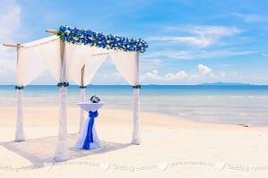 Wedding ceremony design on Samui Wedding and event planner in Thailand. Hua Hin, Samui and Chang islands and others Wedding on Samui on the beach