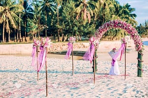 Wedding ceremony design on Samui Wedding and event planner in Thailand. Hua Hin, Samui and Chang islands and others Wedding in Thailand on Samui
