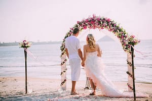 Wedding ceremony design on Samui Wedding and event planner in Thailand. Hua Hin, Samui and Chang islands and others Arch wedding on Samui