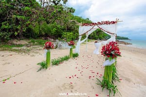 Wedding ceremony design on Samui Wedding and event planner in Thailand. Hua Hin, Samui and Chang islands and others Ceremony decoration 2