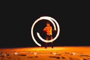 Fire show and fireworks Wedding and event planner in Thailand. Hua Hin, Samui and Chang islands and others Fire show 3