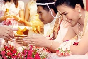 Wedding Decoration. Buddhist Ceremony wedding bouquet