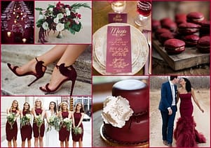 wedding in marsala colors