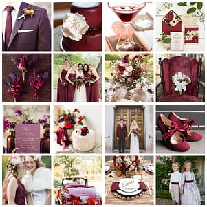 Un mariage aux couleurs du marsala