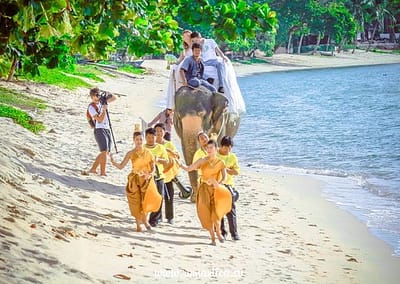 Свадьба в тайском стиле/буддийская свадебная церемония  на Самуи, Пхукете, Чанге.