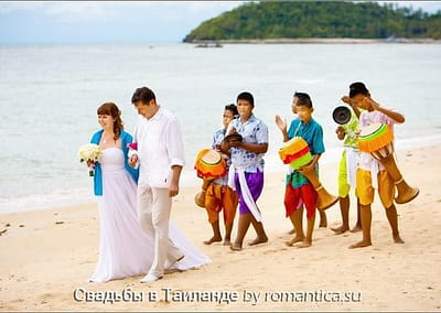 Свадьба в тайском стиле/буддийская свадебная церемония  на Самуи, Пхукете, Чанге.