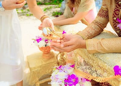 Свадьба в тайском стиле/буддийская свадебная церемония  на Самуи, Пхукете, Чанге.