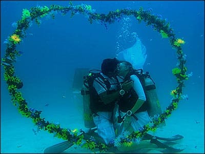 Extreme Dive Wedding auf Samui, Thailand