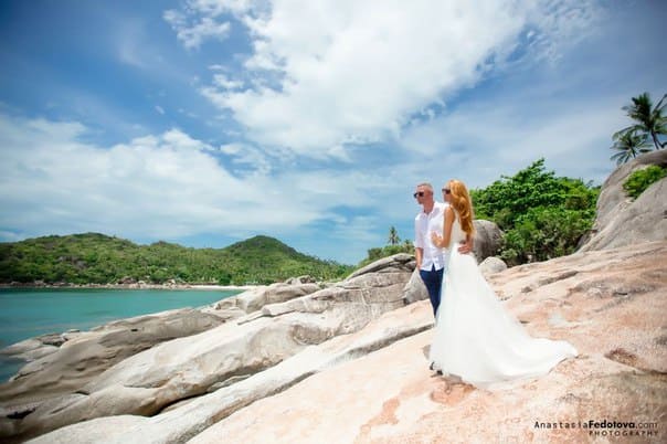 Séance photo tropicale à Koh Samui pour nos amoureux d'Allemagne Organisateur de mariages et de vacances en Thaïlande. Hua Hin Samui et les îles Chang et autres 2