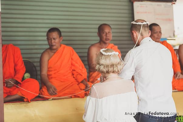 Свадьба на Самуи с буддийскими монахами, буддийская свадьба Организатор свадеб и праздников в Таиланде. Хуахин острова Самуи и Чанг и другие 1
